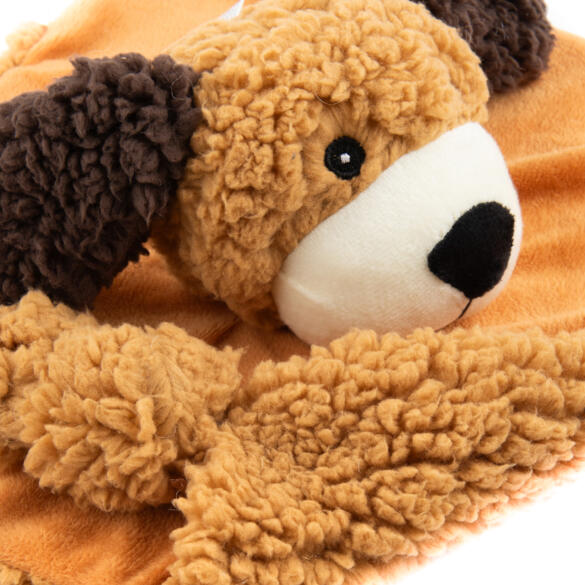 Игрушка AROMADOG Rescue Собачка-плед для собак с пищалкой Рыжая, 30см