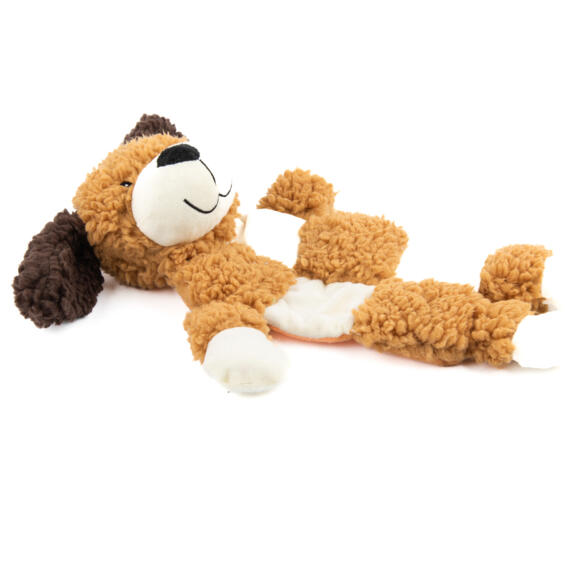 Игрушка AROMADOG Rescue Собачка для собак с 3 пищалками Рыжая, 33см