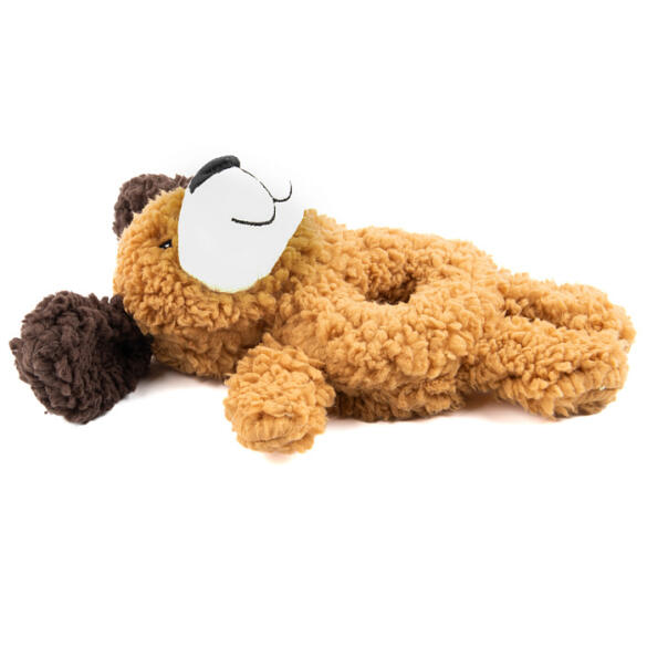 Игрушка AROMADOG Rescue Собачка-кольцо для собак с пищалкой Рыжая, 25см