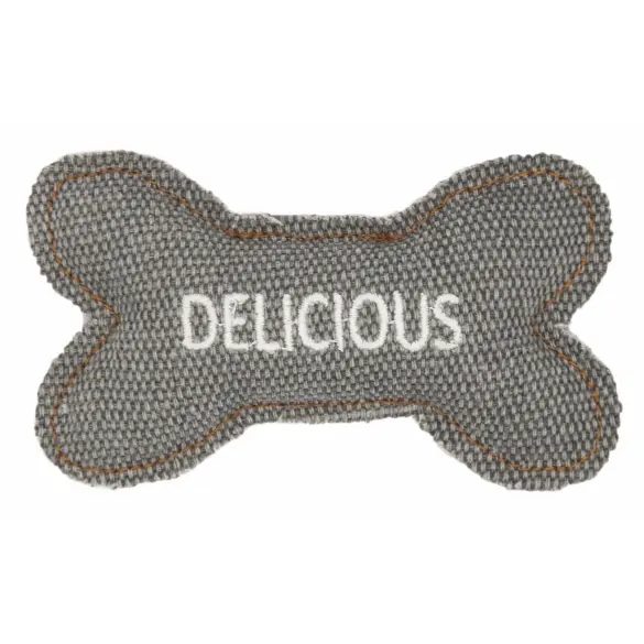 Игрушка Barry King для котов Косточка из прочного материала серая, 10,5*6см