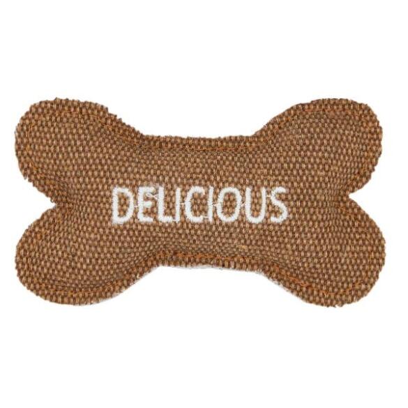 Игрушка Barry King для котов Косточка из прочного материала коричневая, 10,5*6см