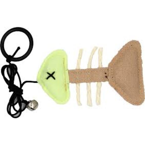 Игрушка Barry King для котов Скелет рыбы флуоресцентный, 10*6см