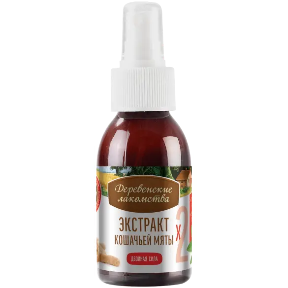 Экстракт кошачьей мяты Деревенские лакомства "Двойная сила", 100мл