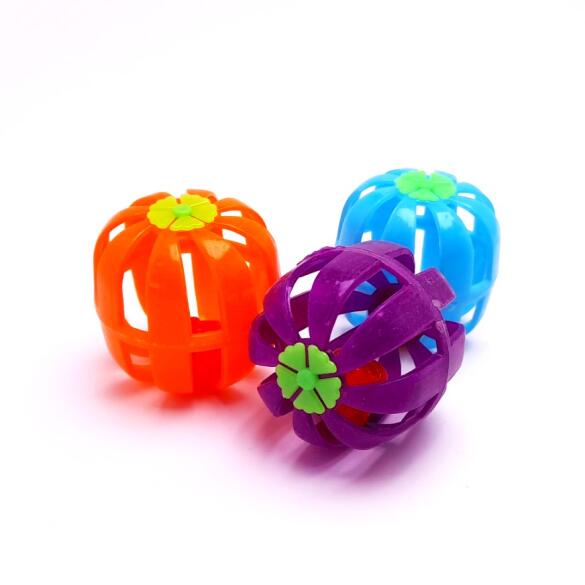 Игрушка "Мяч-погремушка Эллипс" для кошек 4см