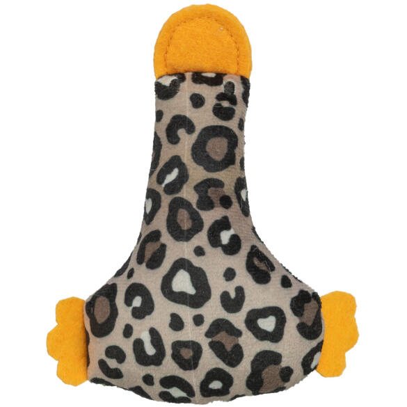 Игрушка "TRIXIE" для кошек "Утка" с кошачьей мятой Леопардовый принт, 12см