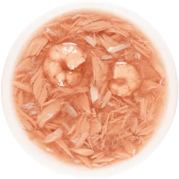 4*35г Лакомство "Деревенские лакомства" для кошек суп из Тунца с Креветками и Крабом