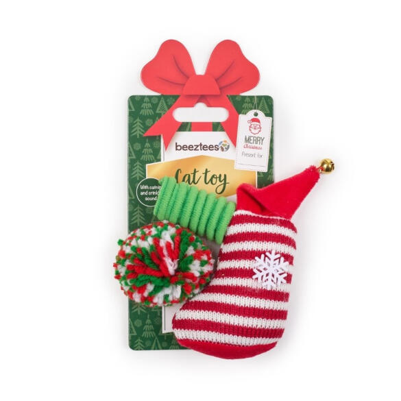 Игрушка Beeztees для котов "Рождественские забавы" 3шт