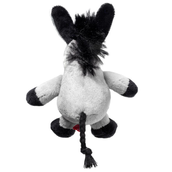Игрушка GiGwi для собак Ослик с пищалками, 10см