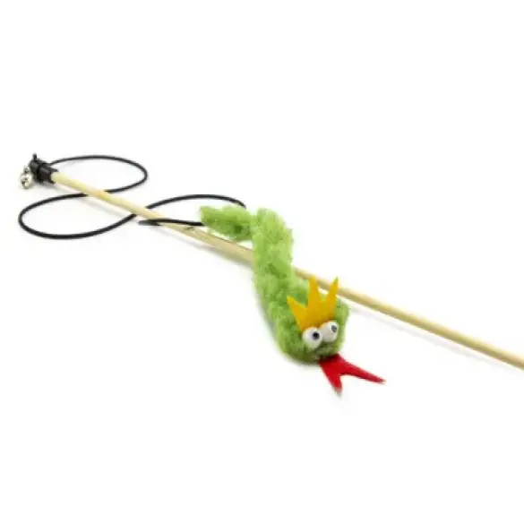 Удочка-Дразнилка GoSi для кошек "ЗМЕЙКА Ира" 17см