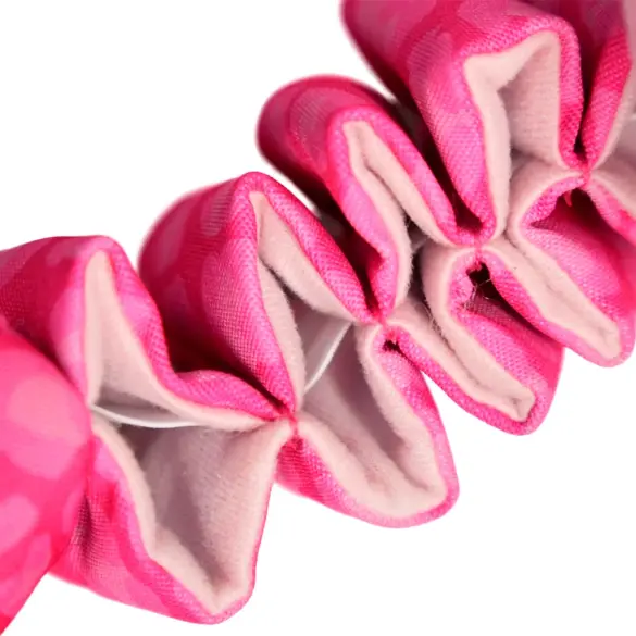 Игрушка Mr.Kranch Жираф с карманами под лакомство для собак, 36см, розовая