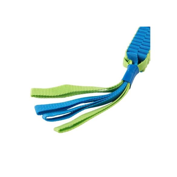 Игрушка Mr.Kranch Плетеный жгут с  резиновым мячом для собак 13см, зеленая