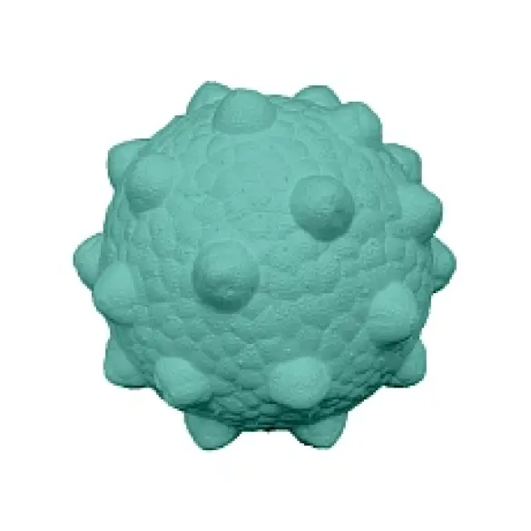 Игрушка Mr.Kranch Мяч с шипами для собак Неоновая голубая, 9,8см