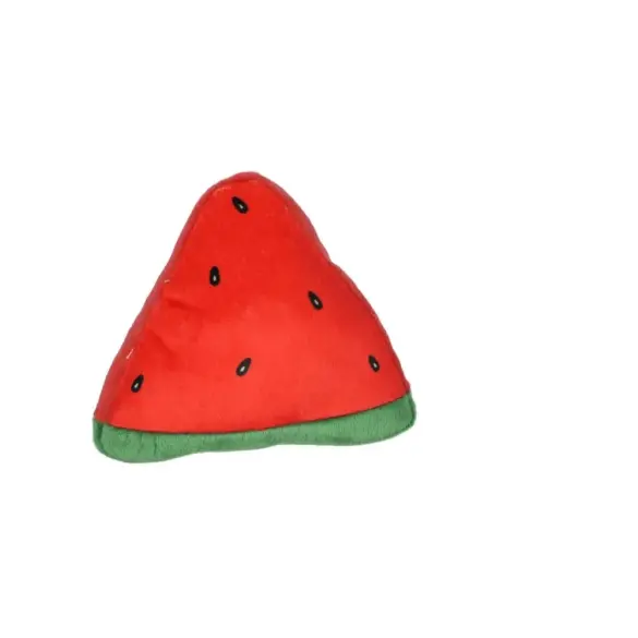 Игрушка Mr.Kranch для собак Арбузик с пищалкой и шуршащими элементами, 11см