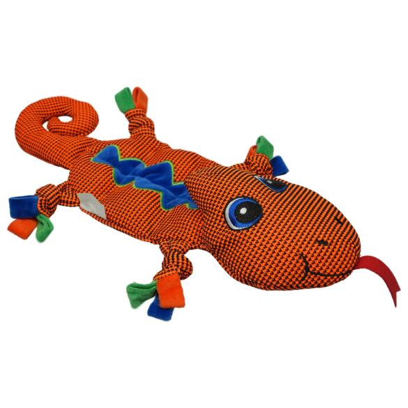 Игрушка Mr.Kranch Ящерка плюшевая для собак Оранжевая, 38см
