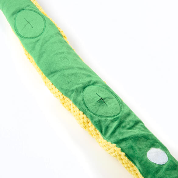 Игрушка Mr.Kranch для собак "Змейка" с карманами под лакомство, 96см желтая