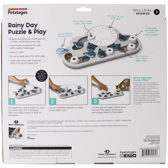 Игра-головоломка Nina Ottosson "Капли дождя" для кошек