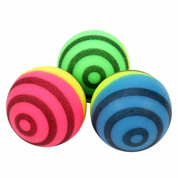 Мяч жевательный  для собак, кошек, щенков, спонж, р-р 3.8 см