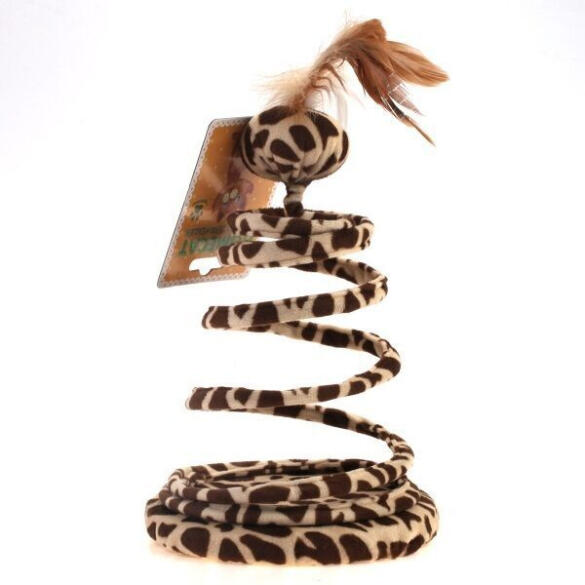 Игрушка РекорнГрупп для кошек подставка-спираль с Мячом, 23*14*14см