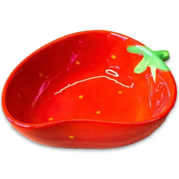 Миска Mr.Kranch керамическая для животных Клубничка, 250мл