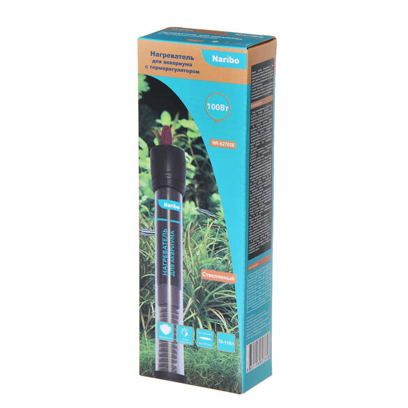 Нагреватель Naribo 100W (70-120л) стеклянный