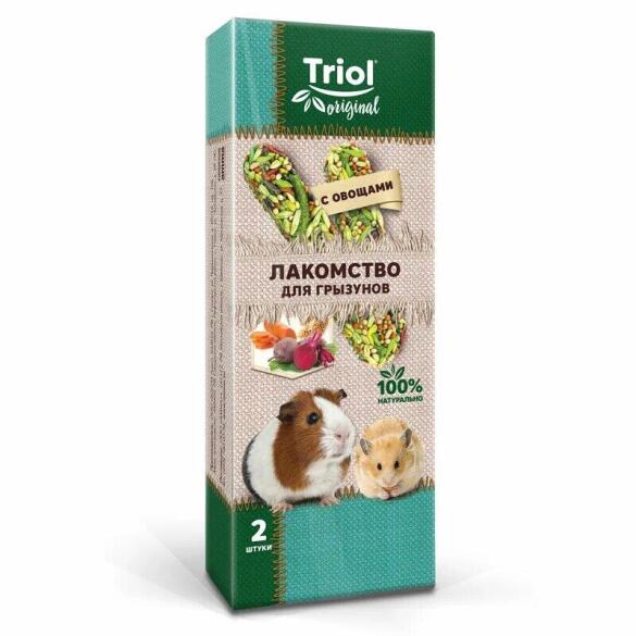 50гр Лакомство Triol Original для грызунов с овощами, 2 шт
