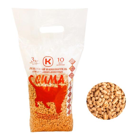 Наполнитель древесный Сима, 3кг