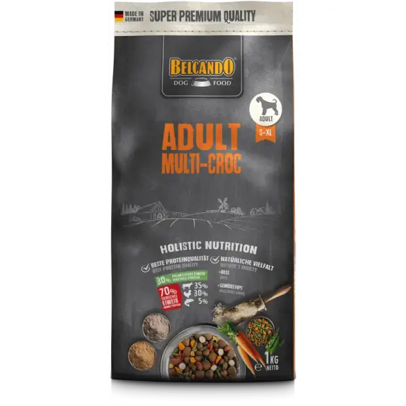4кг Корм Belcando Adult Multi Croc для взрослых собак любых пород с нормальным уровнем активности с Говядиной