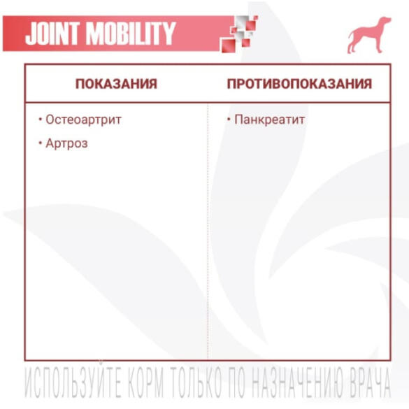 2кг Корм Monge VetSolution Dog Joint Mobility Ветеринарная диета для собак и щенков при заболеваниях суставов
