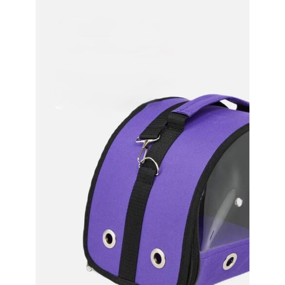 Сумка LOORI мини "Sfera" для грызунов и птиц Фиолетовая, 18*18*20см