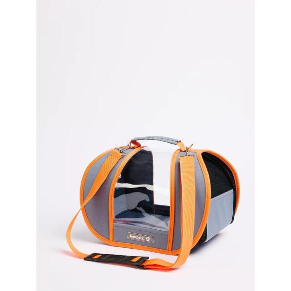 Сумка-переноска LOORI "Аurora" Серо-рыжая, 32*22*23см
