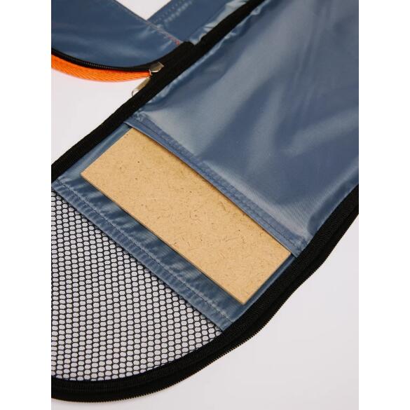 Сумка-переноска LOORI "Аurora" Серо-рыжая, 41*25*27см