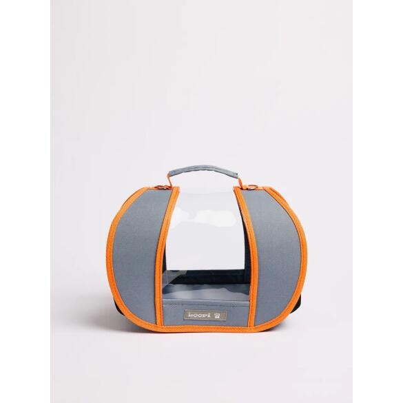 Сумка-переноска LOORI "Аurora" Серо-рыжая, 47*30*28см