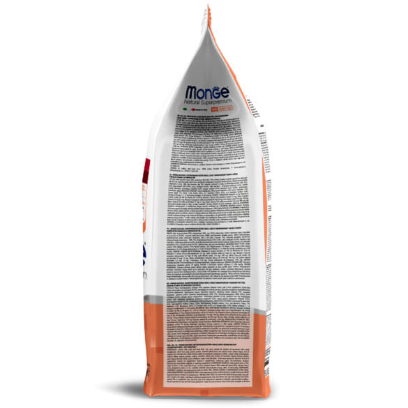 2,5кг Корм Monge Dog SP Monoprotein Mini Adult Salmon/Rice для взрослых собак мелких пород с Лососем и рисом