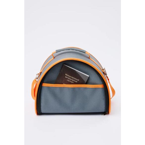Сумка LOORI мини "Sfera" Серая и Оранжевая, 18*18*20см