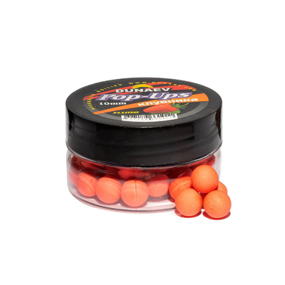 Бойлы DUNAEV POP-UP Клубника, 10мм 30г