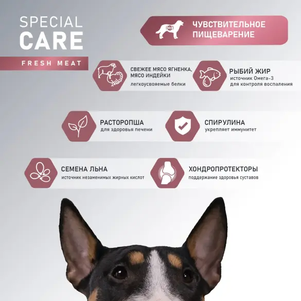 12кг Корм Award SPECIAL CARE Sensitive Digestion для взрослых собак всех пород с чувствительным пищеварением со свежим мясом Ягненка