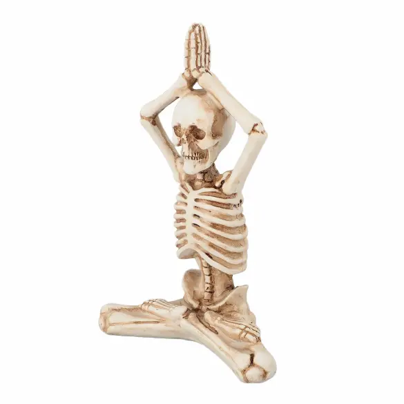 Декорация Nihao Aquarium "Скелет йога" для аквариума, 13*9,5*3,5см