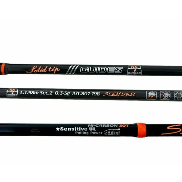 Спиннинг Kaida Slender штекерный 0,3-5 г, 1.98м