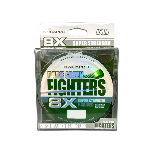 Шнур плетеный KAIDA Pro Fighters 8x150м 0,25мм, Green