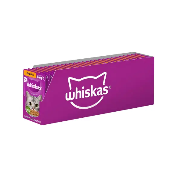 75г Влажный корм Whiskas для кошек рагу с Индейкой