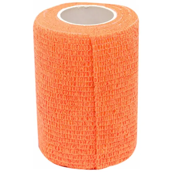 Бинт VETЗАБОТА ветеринарный самофиксирующийся Оранжевый, 7,5см*4,5м