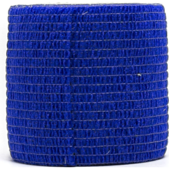 Бинт ГОРЬКИЙ VETЗАБОТА ветеринарный самофиксирующийся Синий, 5см*4,5м