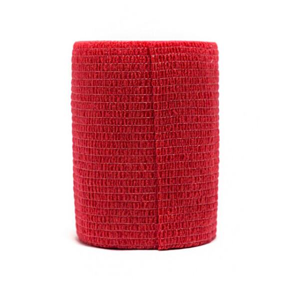 Бинт VETЗАБОТА ветеринарный самофиксирующийся Красный, 7,5см*4,5м