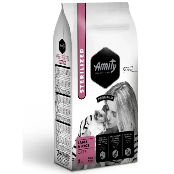 2кг Корм Amity Premium Sterelized Cats Lamb&Rice для стерилизованых кошек с Ягненком и Рисом