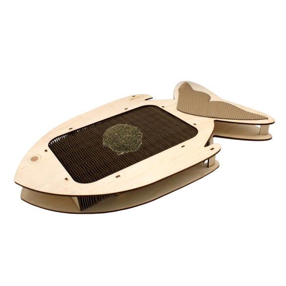 Когтеточка GoSi для кошек Рыба Цефей из сотового наполнителя с кошачьей мятой