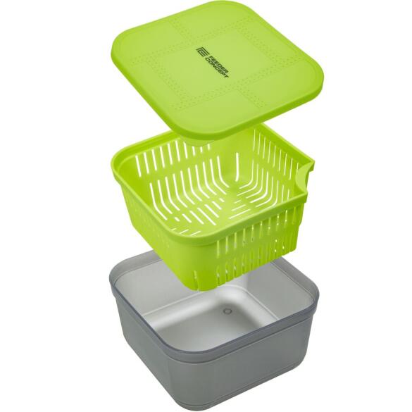 Коробка для прикормки с вентилируемой крышкой и лотком Feeder Concept BAIT BOX 170*170*95мм