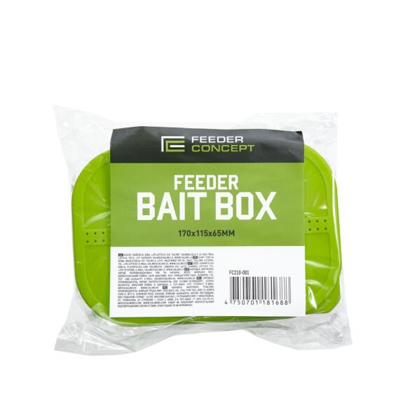 Коробка для прикормки с вентилируемой крышкой и лотком Feeder Concept BAIT BOX 170*115*65мм