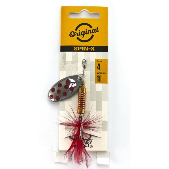 Блесна вращающаяся Lucky John SPIN X ROUND 04 SR, 11г