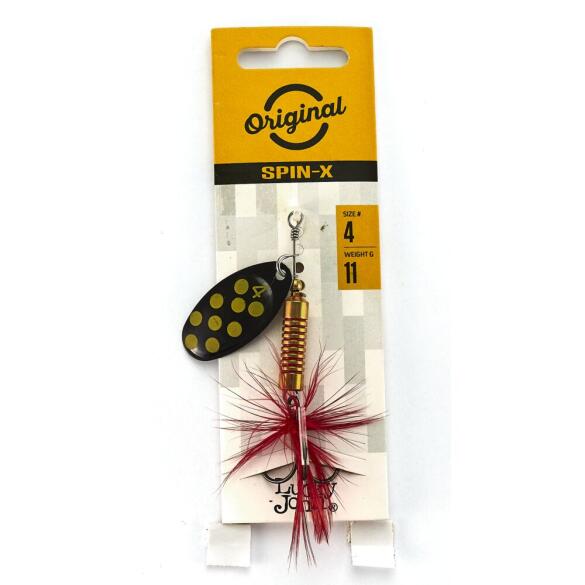 Блесна вращающаяся Lucky John SPIN X ROUND 04 BF, 11г