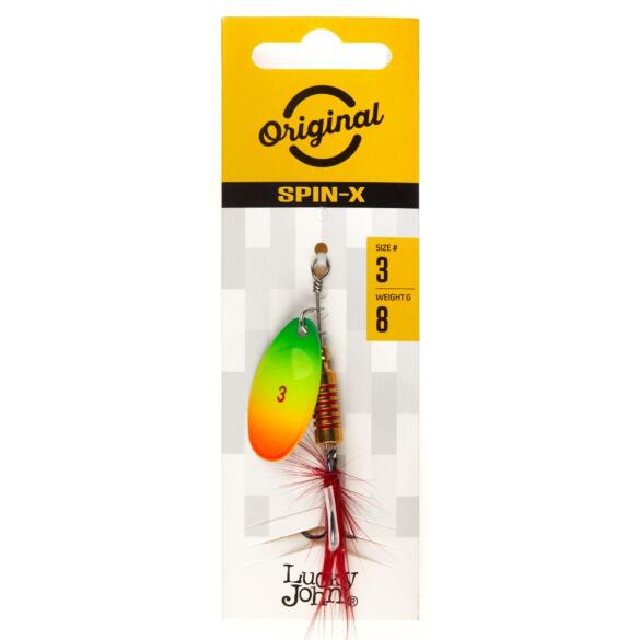 Блесна вращающаяся Lucky John SPIN X ROUND 03 FT, 8г